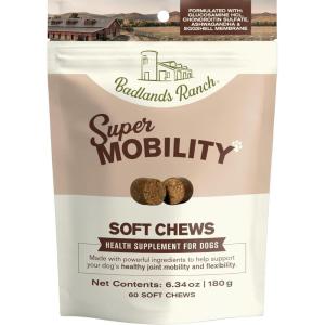 imageBadlands Ranch Super Mobility Soft Chews for Dogs  Superfood Blend with Glucosamine Chondroitin amp Eggshell Membrane  60 Soft ChewsSoft Chew